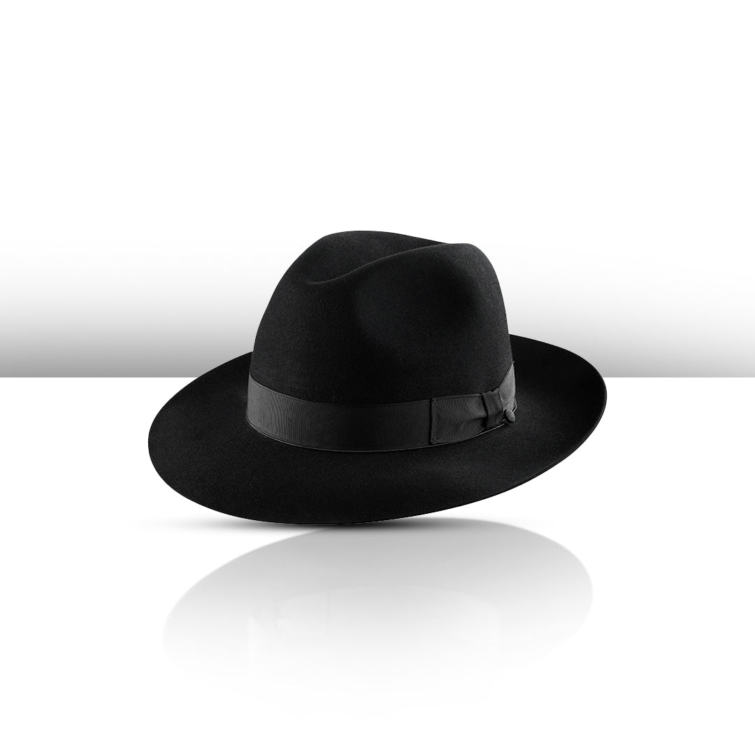 Primo Hatters Black Fedora Hat 4.5cm Brim Kapotas Online