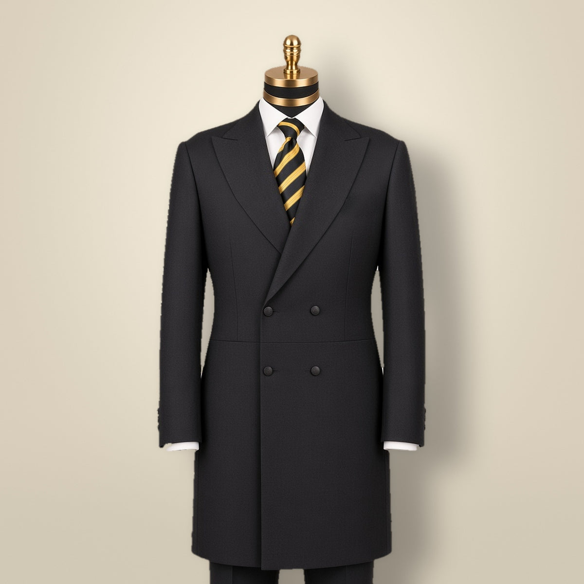 Cashmere & Super 180s Wool Kapota – Nanotech – on mannequin