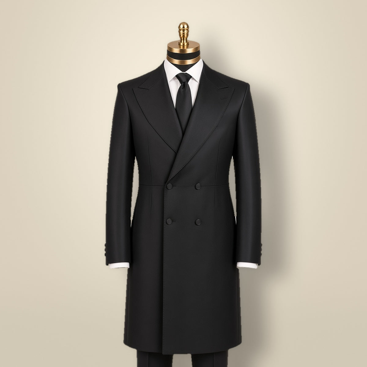 Super 180s Wool Kapota – on mannequin