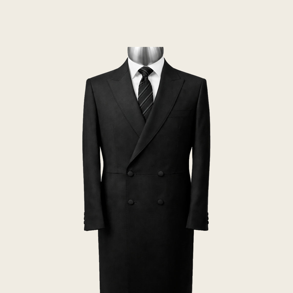 Silk & Super 180s Wool Blend Kapota – Water Resistant